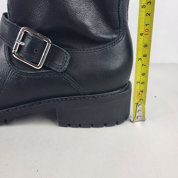 Lucky Brand Kenadie Women's Riding Ankle Boot Black Leather Size 10 M - Picture 4 of 16